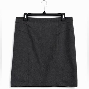 NY & Co Pencil Skirt 10 Gray Stretch Classic Career Office